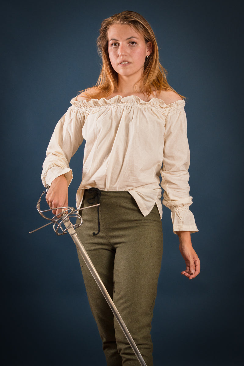 Ladies trousers Skjoldehamm, olive green, wool mix