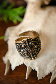 Gaulish ring La Tene, bronze