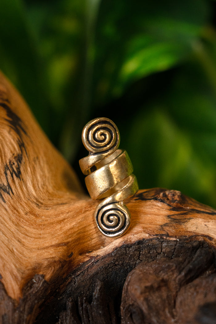 Keltska bradatá kroglica s spiralami, bron