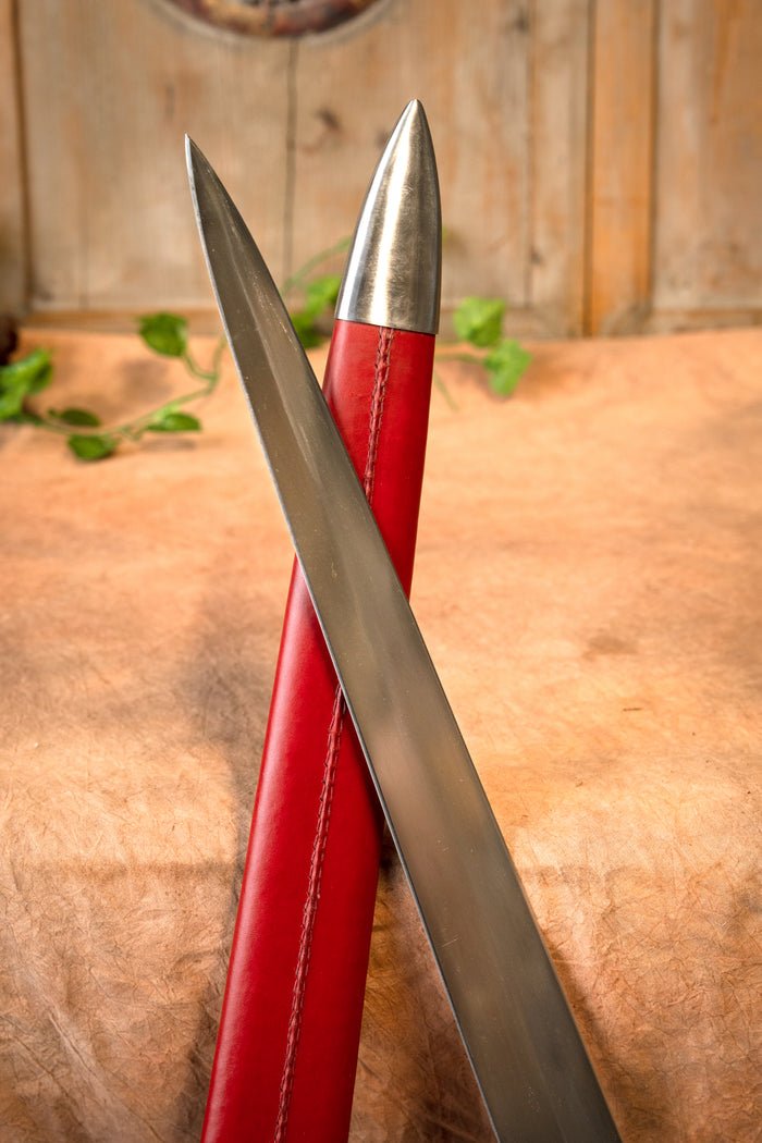 Mittelalterliches Bastardschwert Arbedo, 1350–1400, scharf