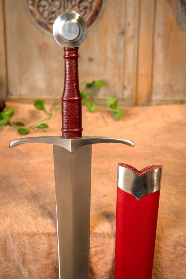 Middelalderlig bastardsverd Arbedo 1350-1400, skarp