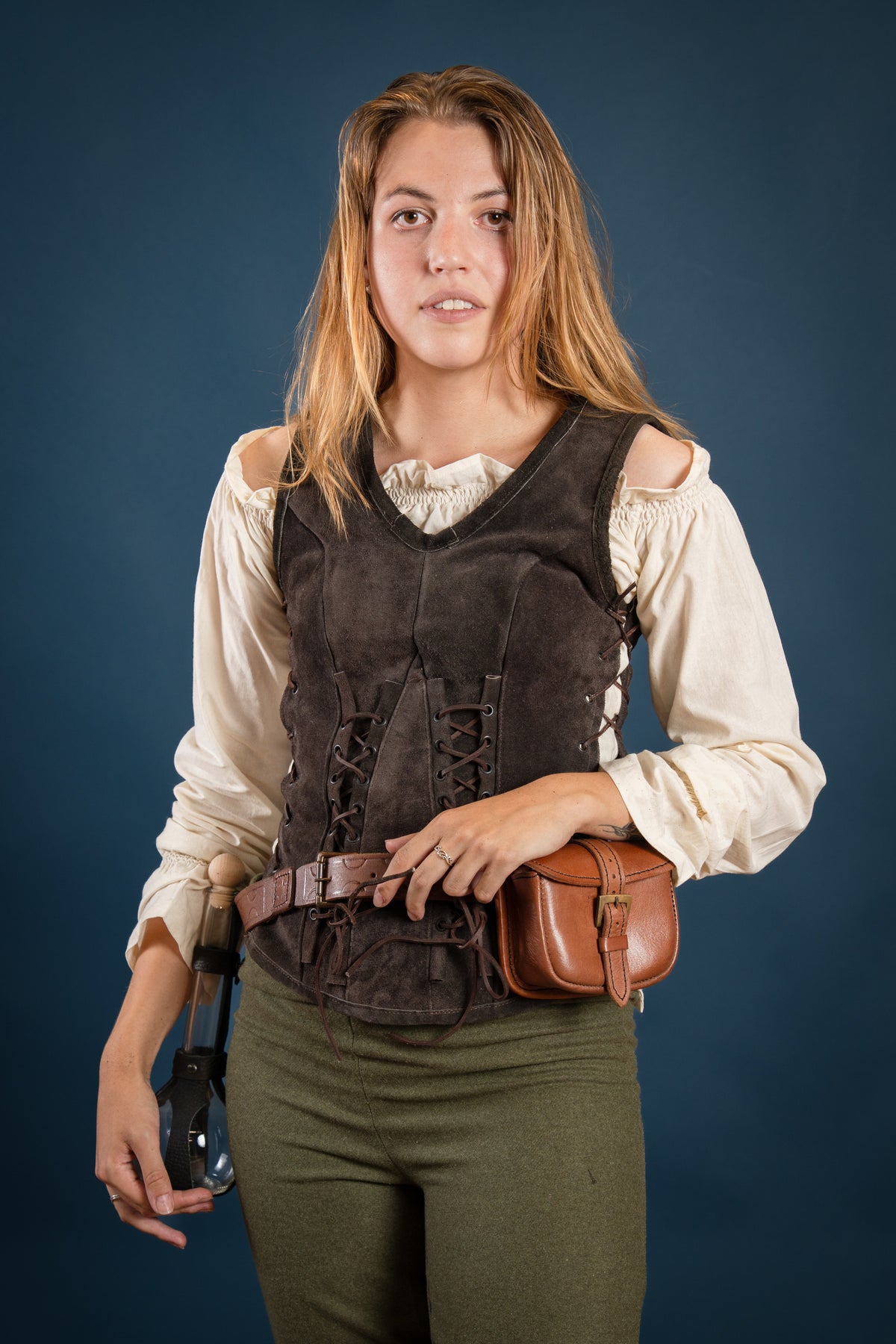 Gorset Sarina, brązowy