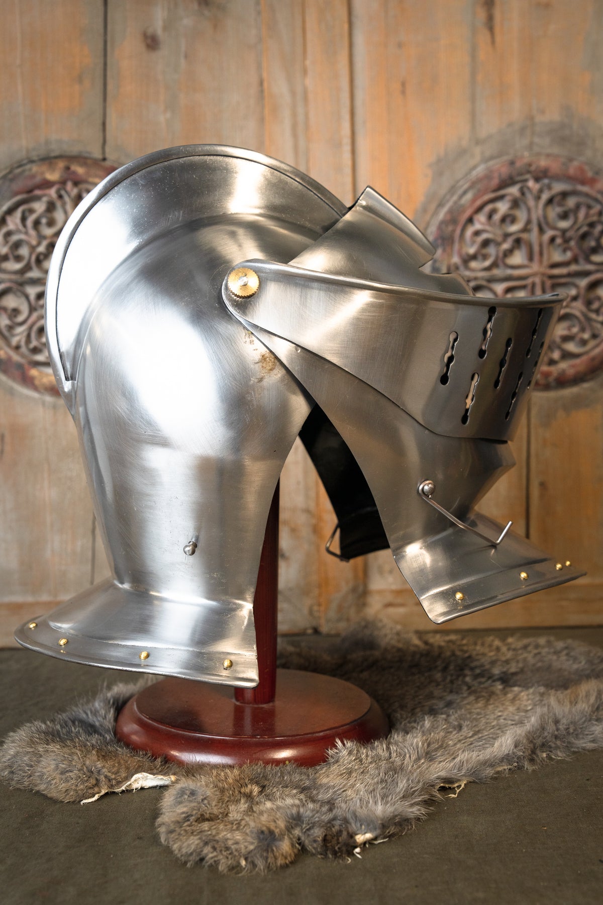 Elmo chiuso Tudor, stile Greenwich, 1,6 mm