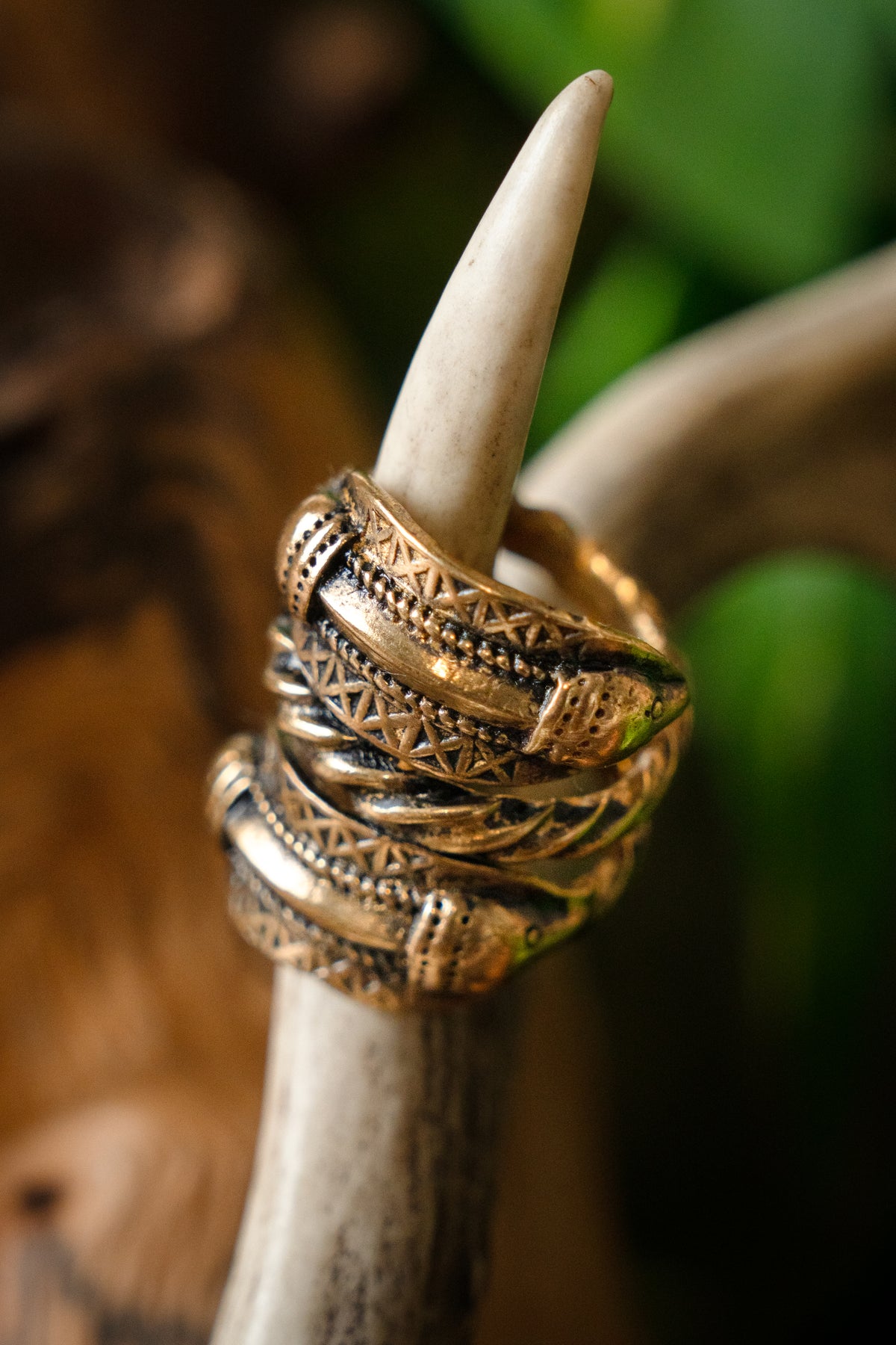 Germański pierścień z epoki żelaza Naustdal, brąz