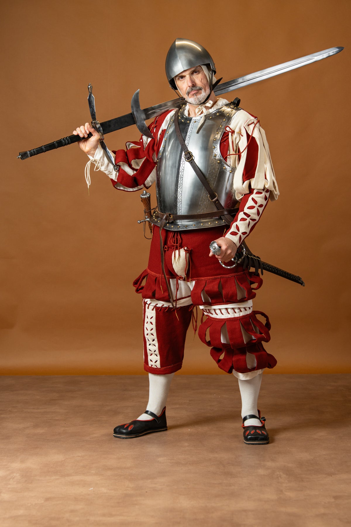 Tysk zweihänder, halvskarp