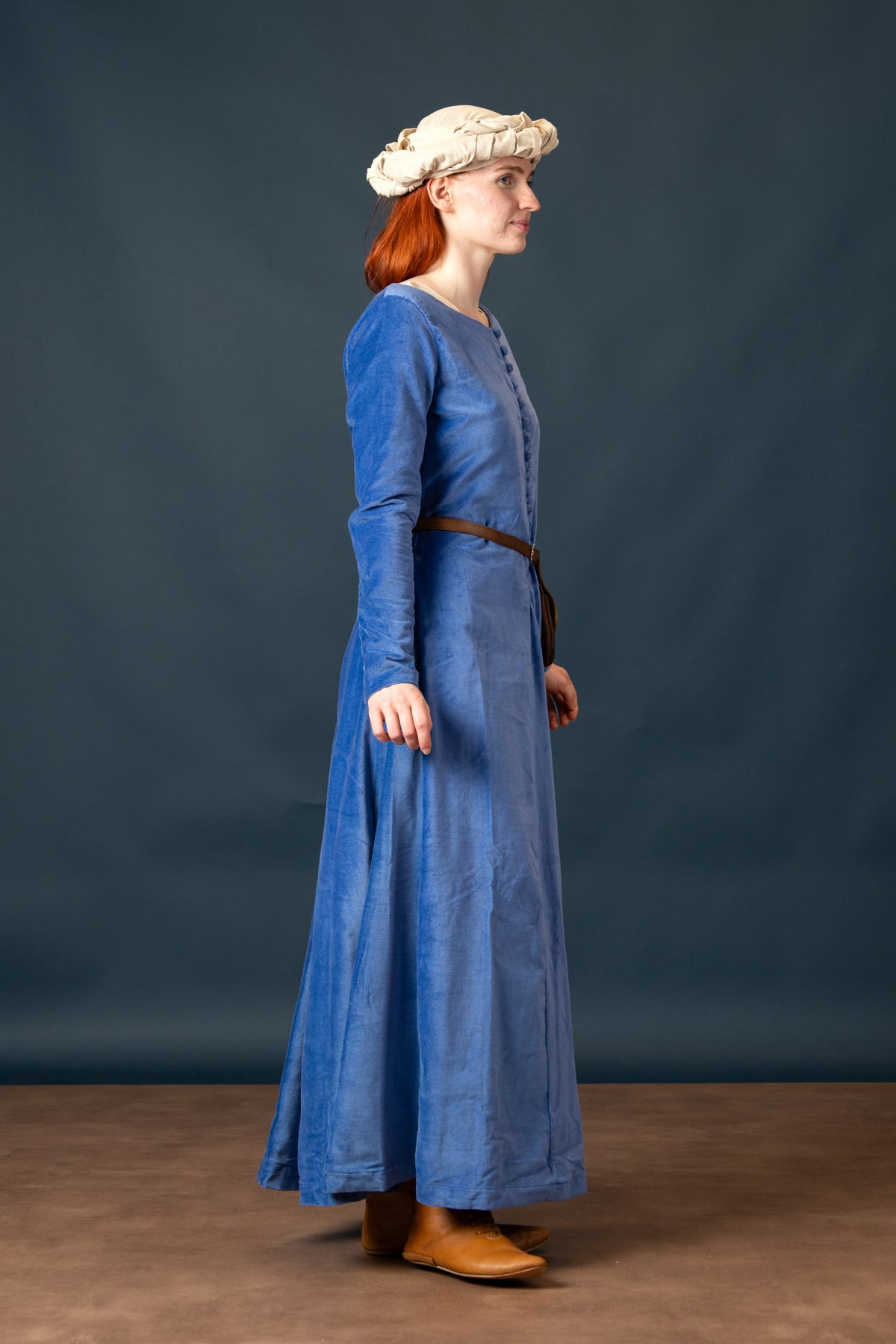 Rectangular veil, 70x200 cm, cotton-linen blend, natural