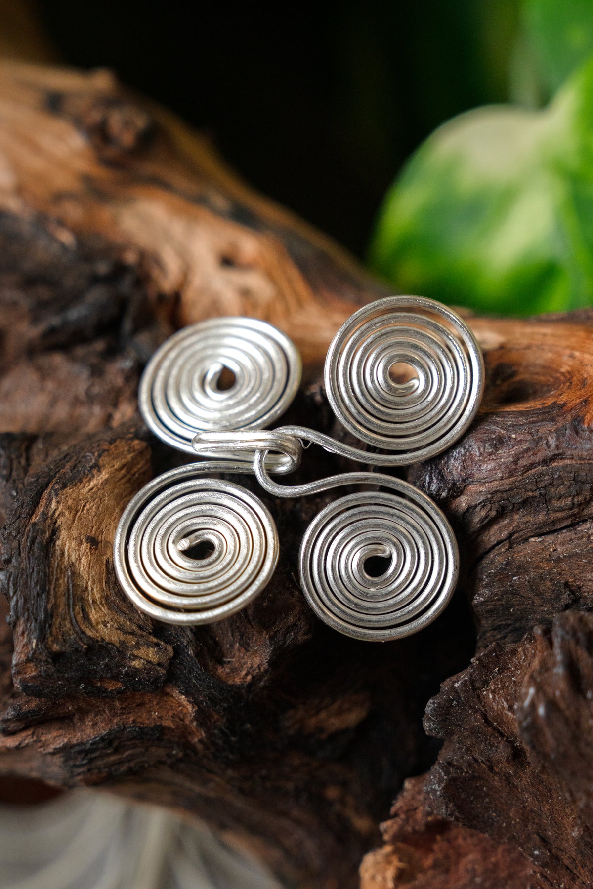 Cierre anglosajón de manto, bronce plateado