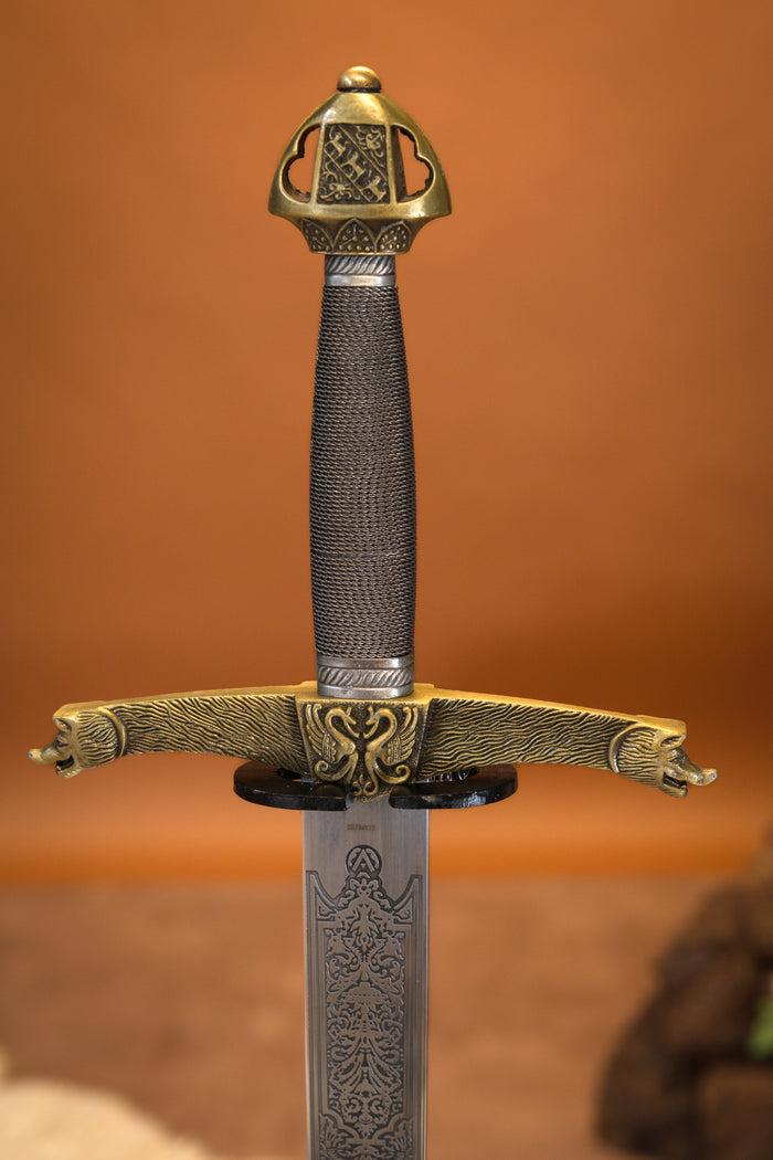 Heraldikschwert halb scharf