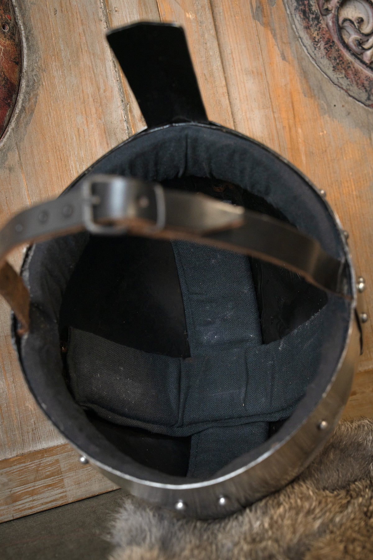 Casco vikingo spangenhelm, tipo nasal, 1 mm