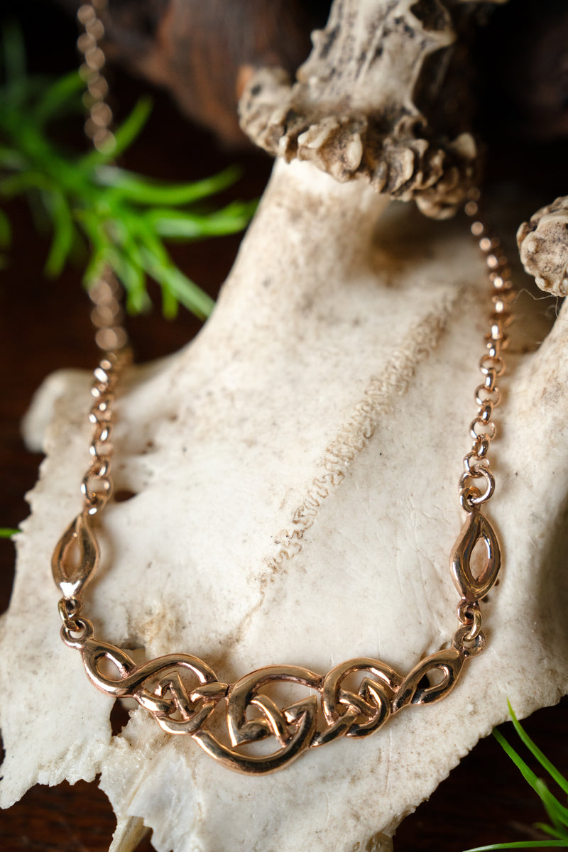 Keltische knoopketting, brons