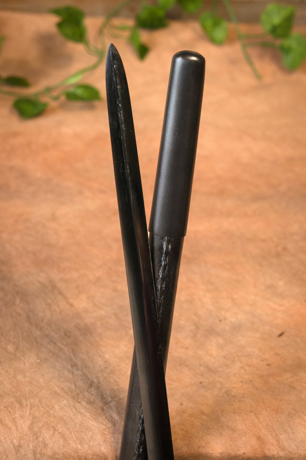 Rapier pirata negro Jack, semi-afilado