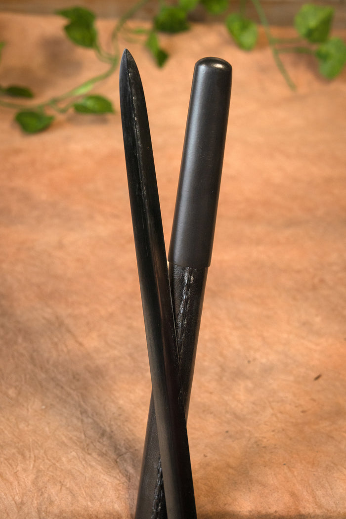 Rapier pirata negro Jack, semi-afilado