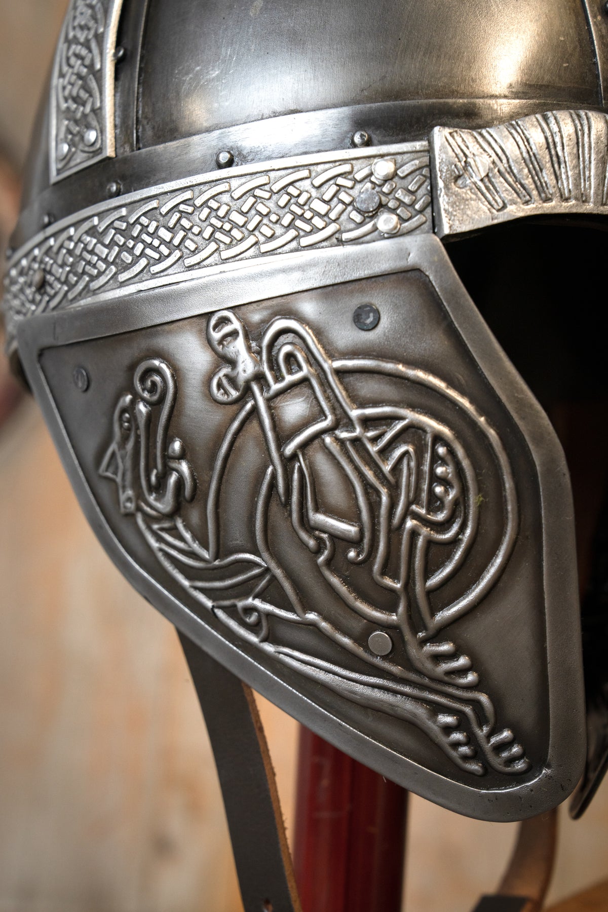 Viking helmet with dragons, 1-1.2 mm