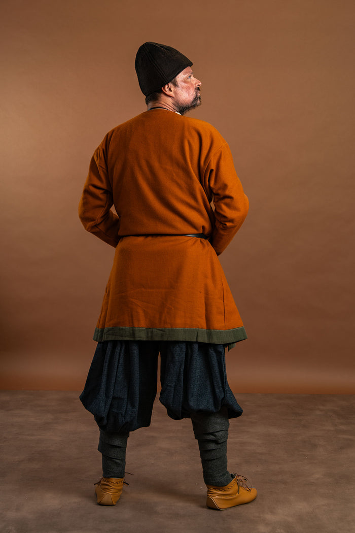 Vikingbroek Oseberg, wolmix, blauw