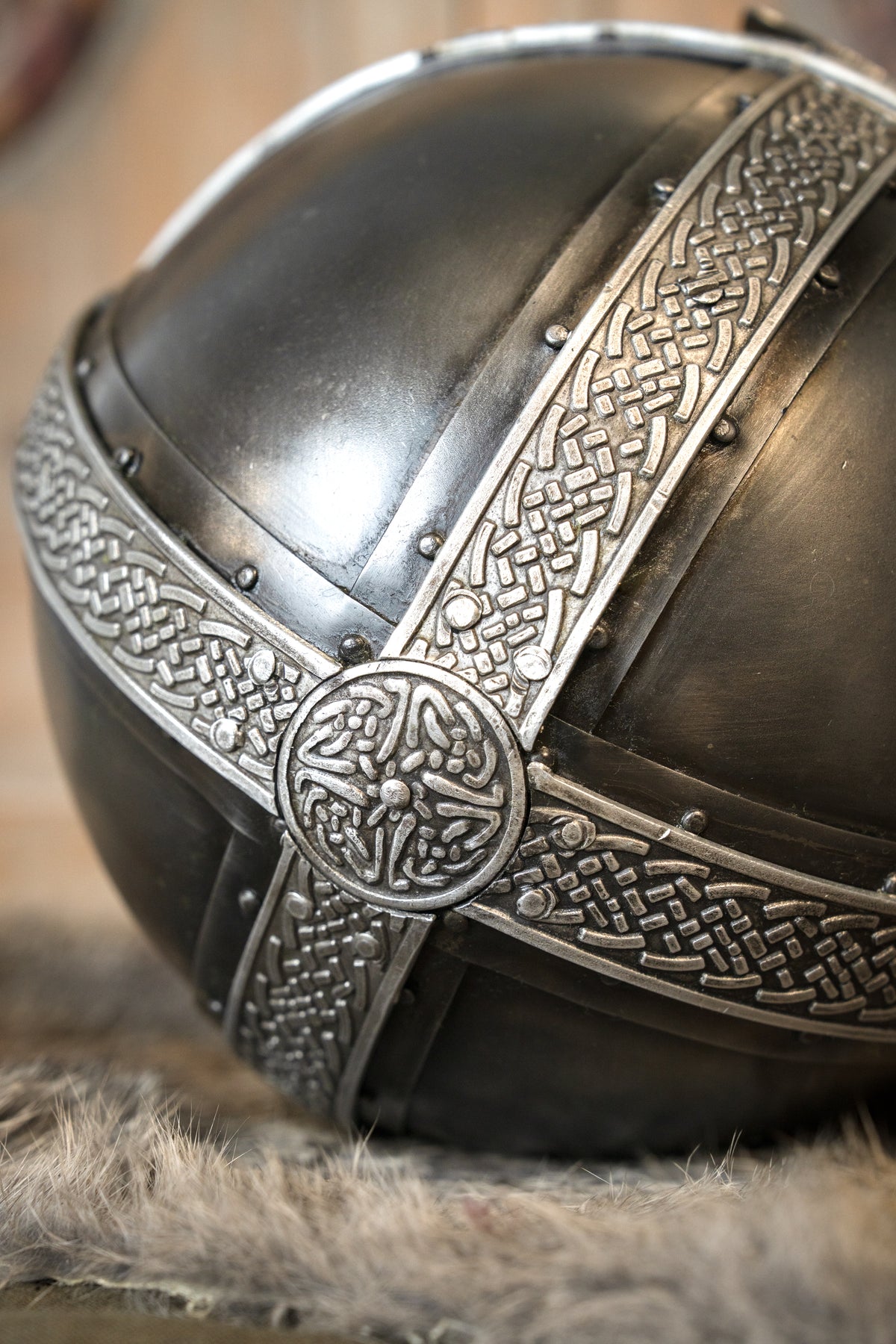 Viking helmet with dragons, 1-1.2 mm