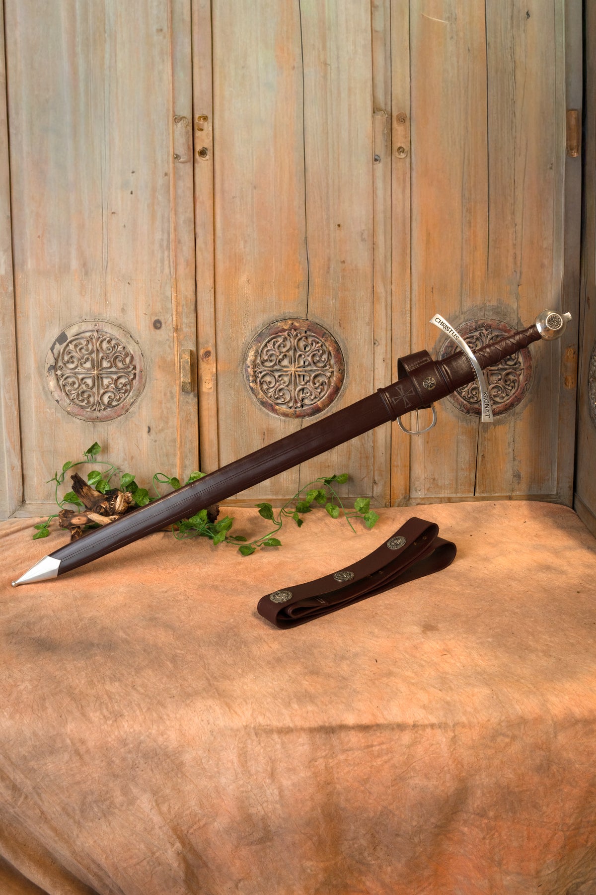 Middelalderligt tempelridder-sværd Bohemond II, semi-skarpt