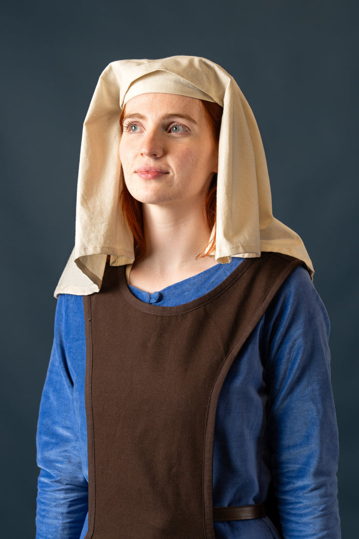 Medieval surcotte Isabeau, brown