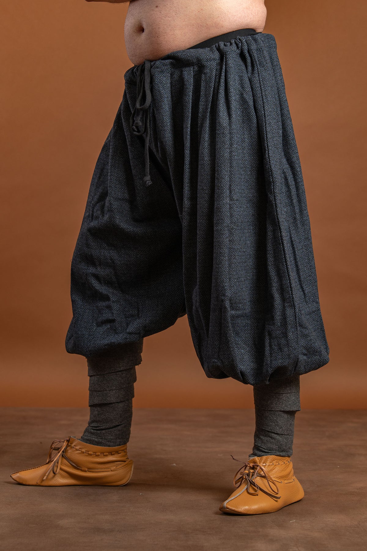 Vikingbroek Oseberg, wolmix, blauw