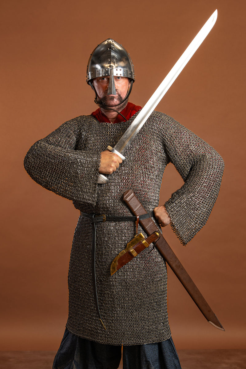 Hauberk, unriveted, spring steel 8 mm