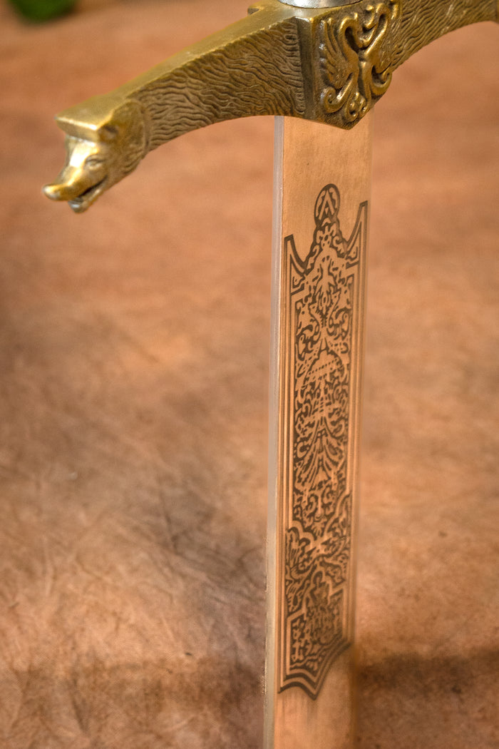 Heraldisk sværd, semi-skarp