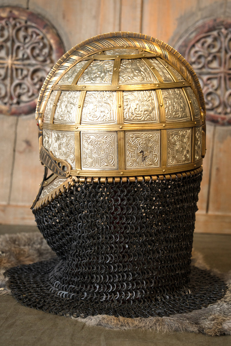 Elmo vichingo Valsgärde 8, 2 mm (battle-ready)