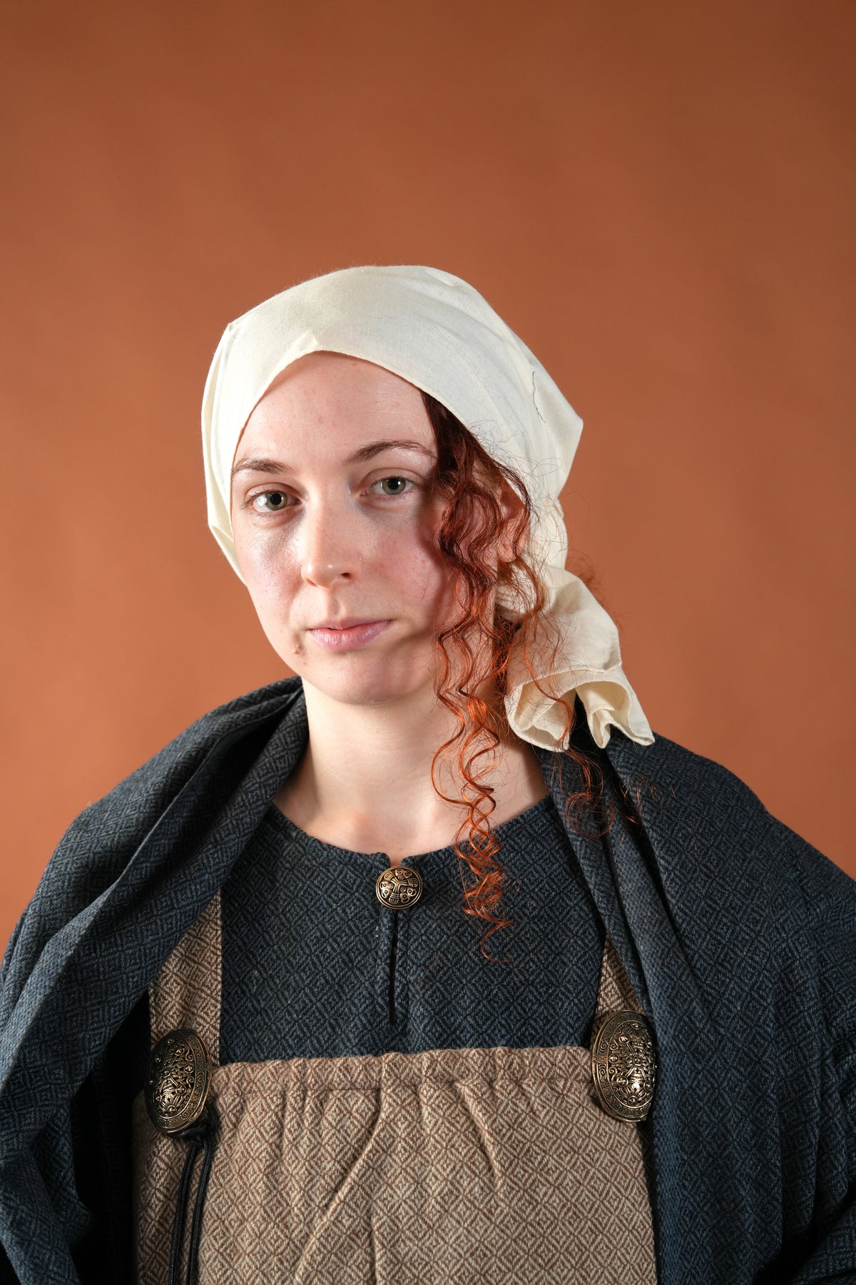 Wikińska brosza tarczowa IX wieku, styl Borre, brąz, cena za sztukę