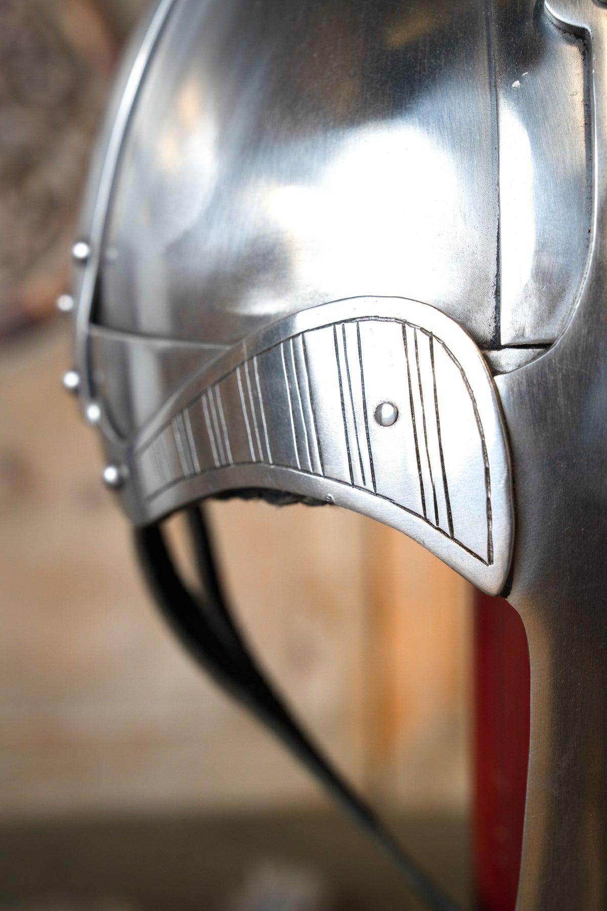 Spangenhelm viking de type casque à nasal, 2 mm, prêt au combat