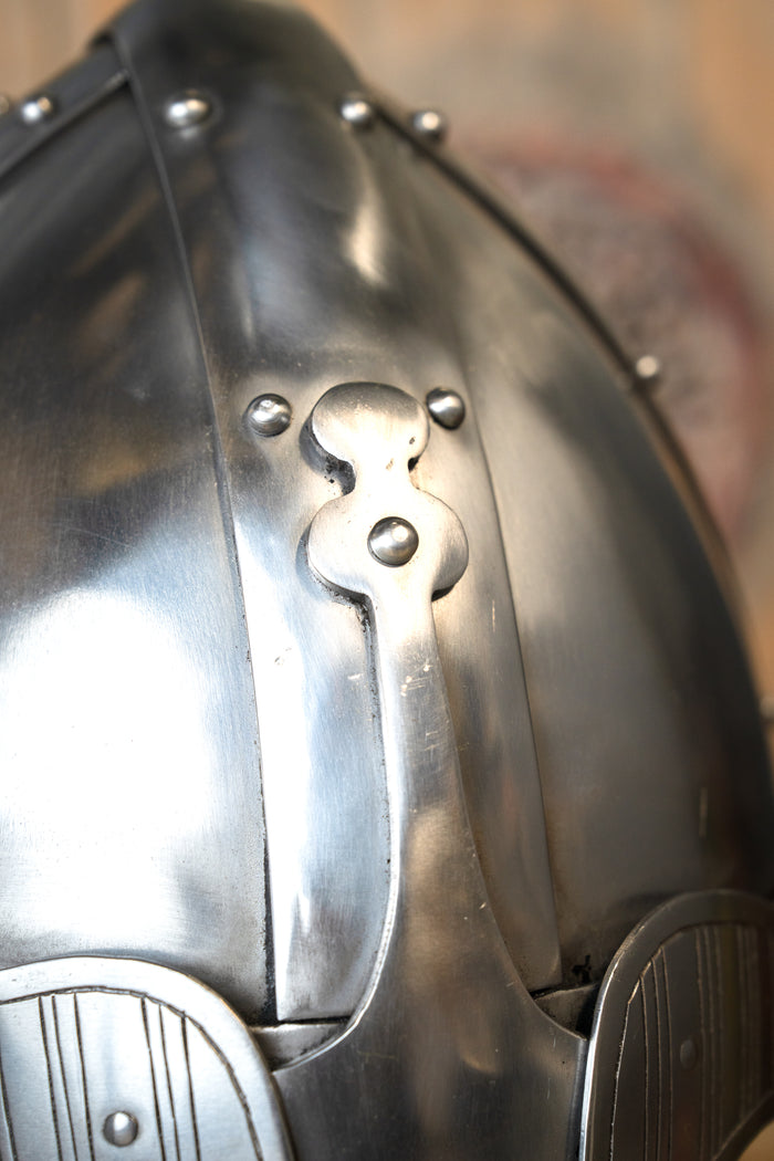 Spangenhelm viking de type casque à nasal, 2 mm, prêt au combat