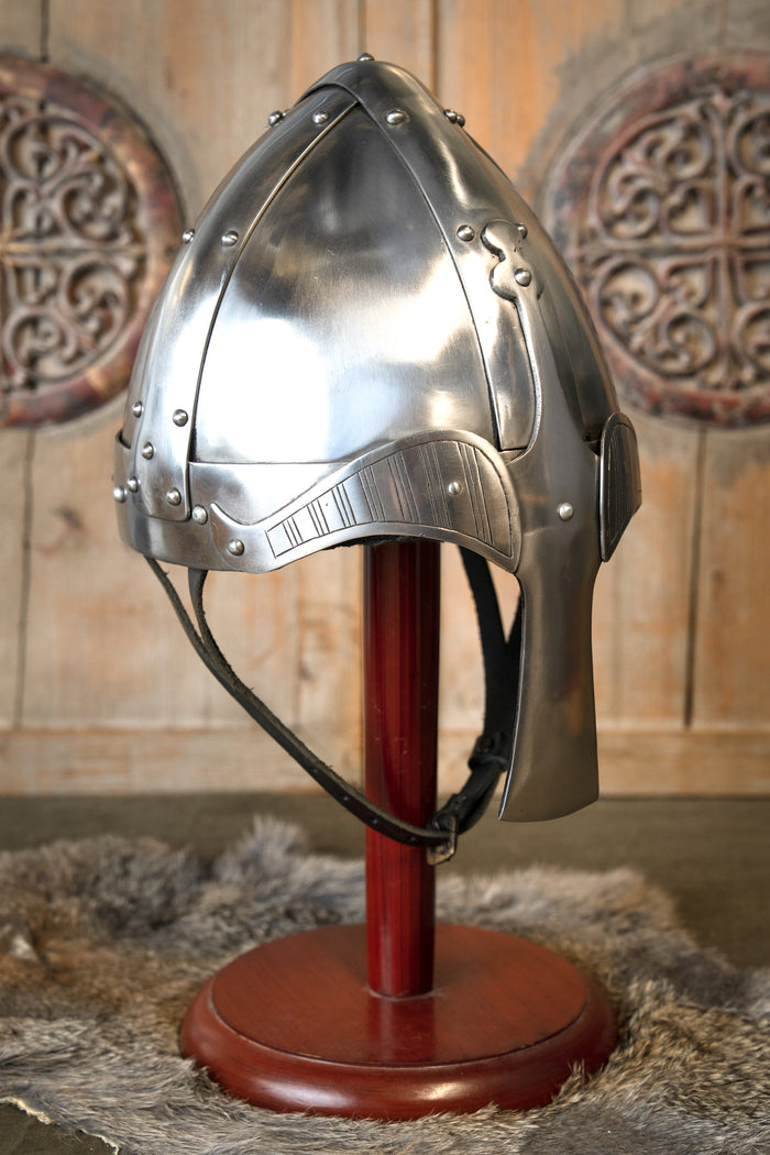 Spangenhelm viking de type casque à nasal, 2 mm, prêt au combat