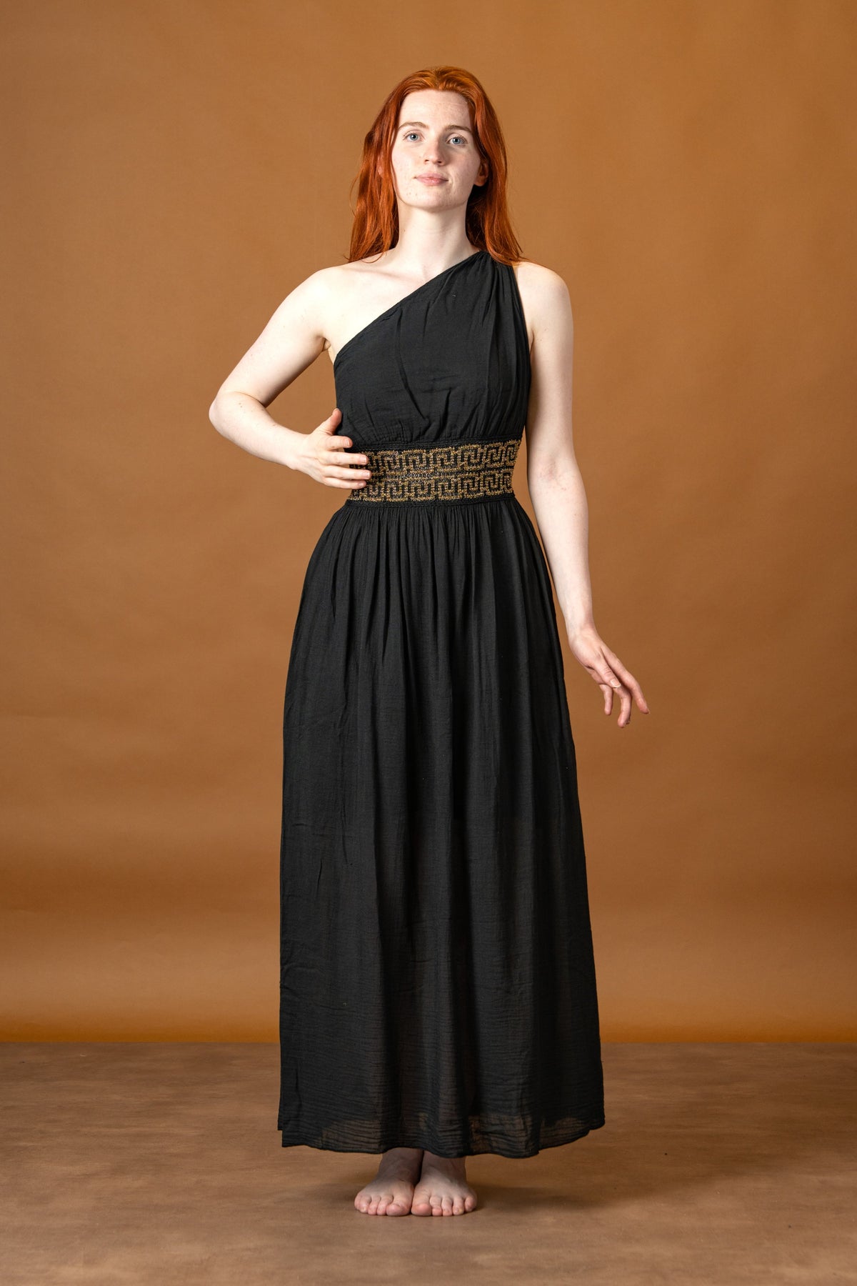 Goddess Dress Gaia, black