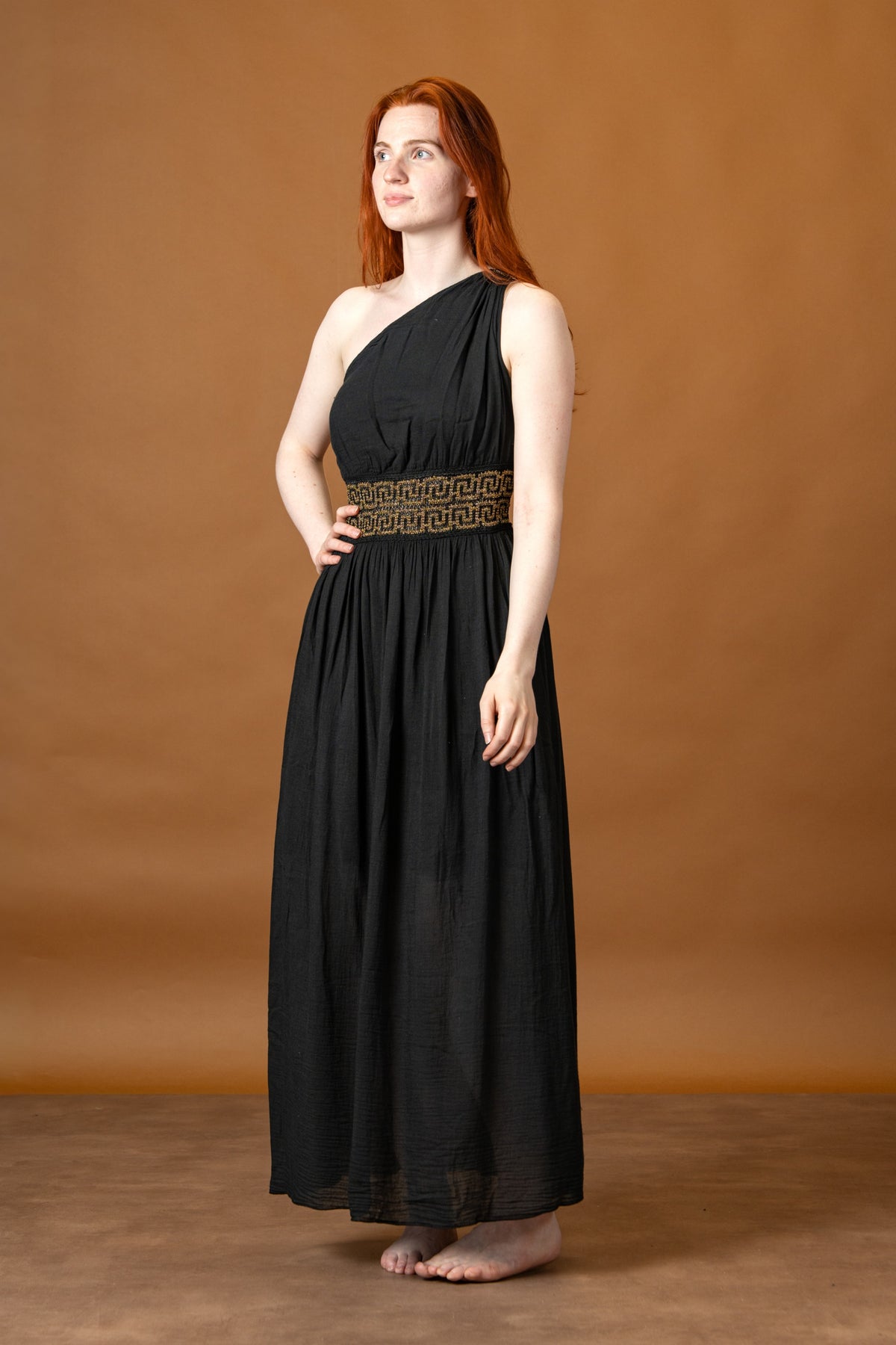 Goddess Dress Gaia, black