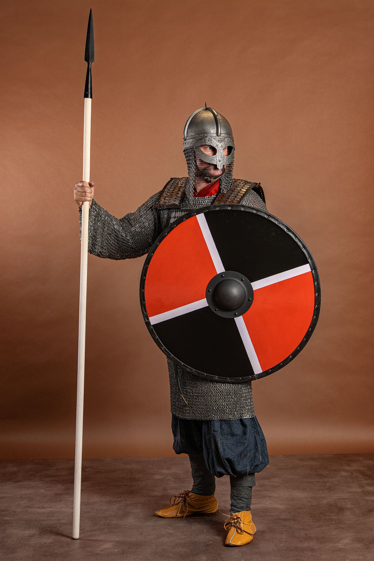 Gjermundbu-hjelm, antik finish, 2 mm (battle-ready)