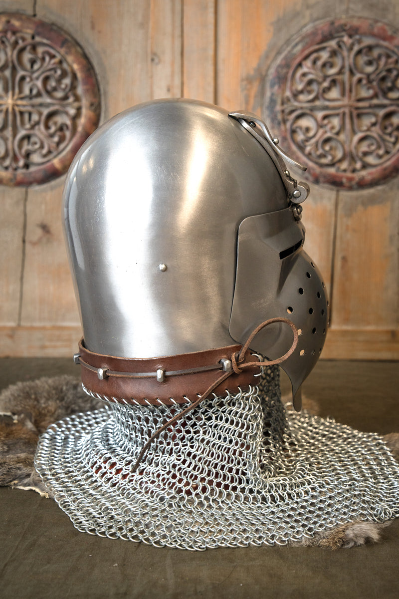 Bascinet med uppfällbart visir Ottokar, 1,6 mm