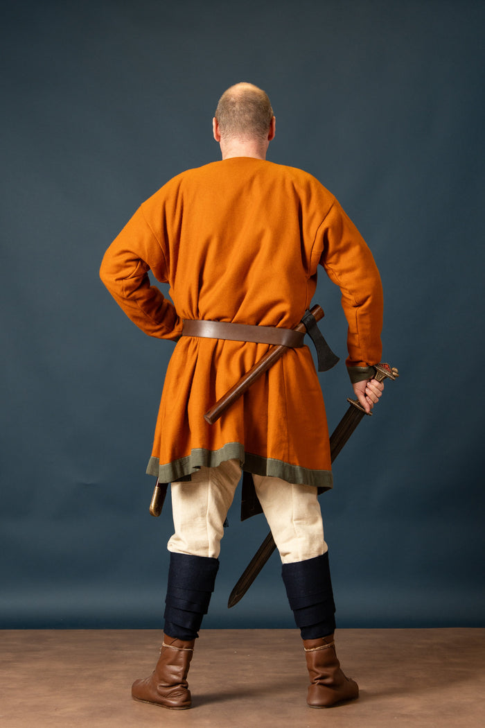 Kaftan Farman, lã, laranja