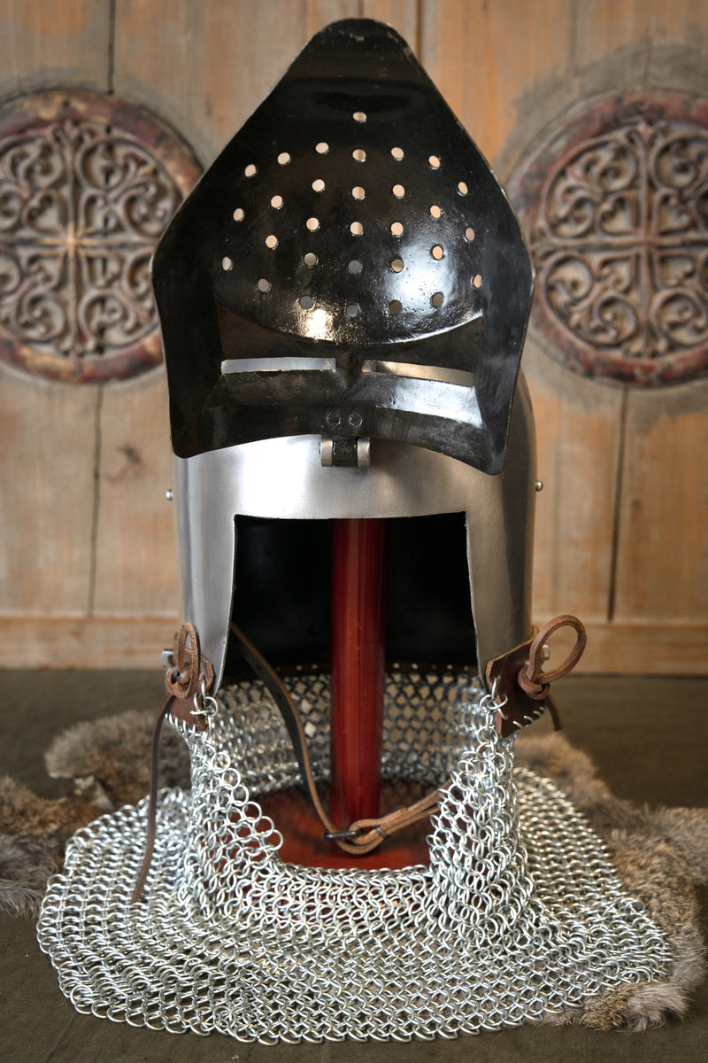 Bascinet med uppfällbart visir Ottokar, 1,6 mm