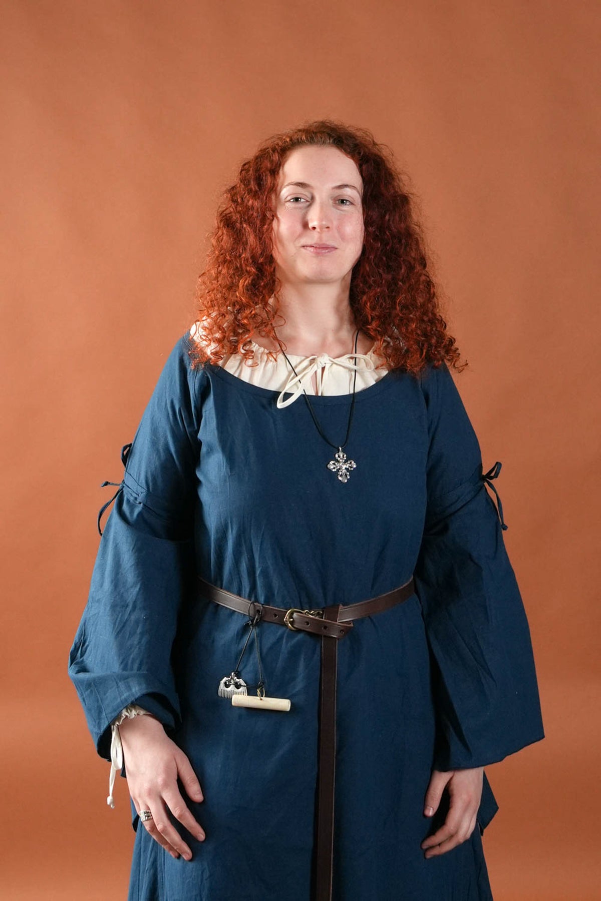 Vikingkruis ringerikestijl, verzilverd brons