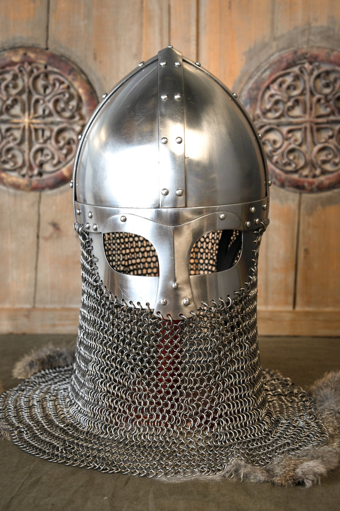 Viking spectacle helmet with chainmail 1.6 mm