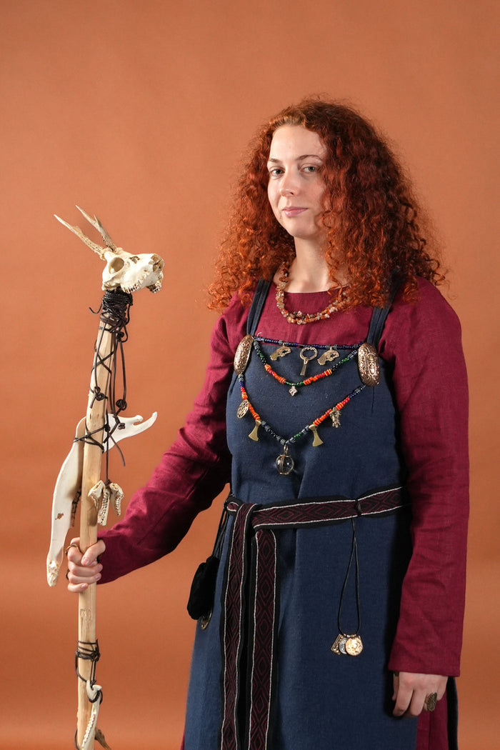 Wikińska brosza żółwiowa z krzyżami słonecznymi, brąz, cena za sztukę