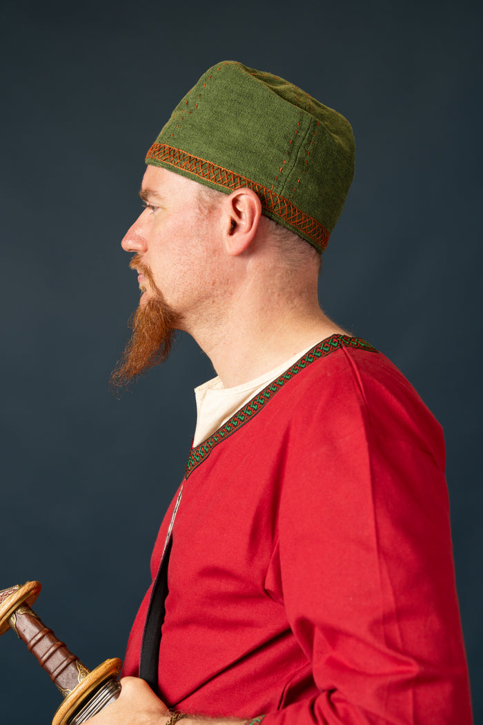 Donkerrode Viking tuniek