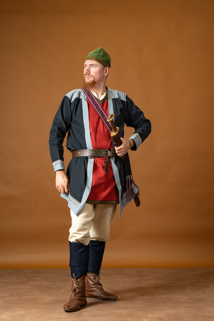 Caftan Njord medieval primitivo, azul