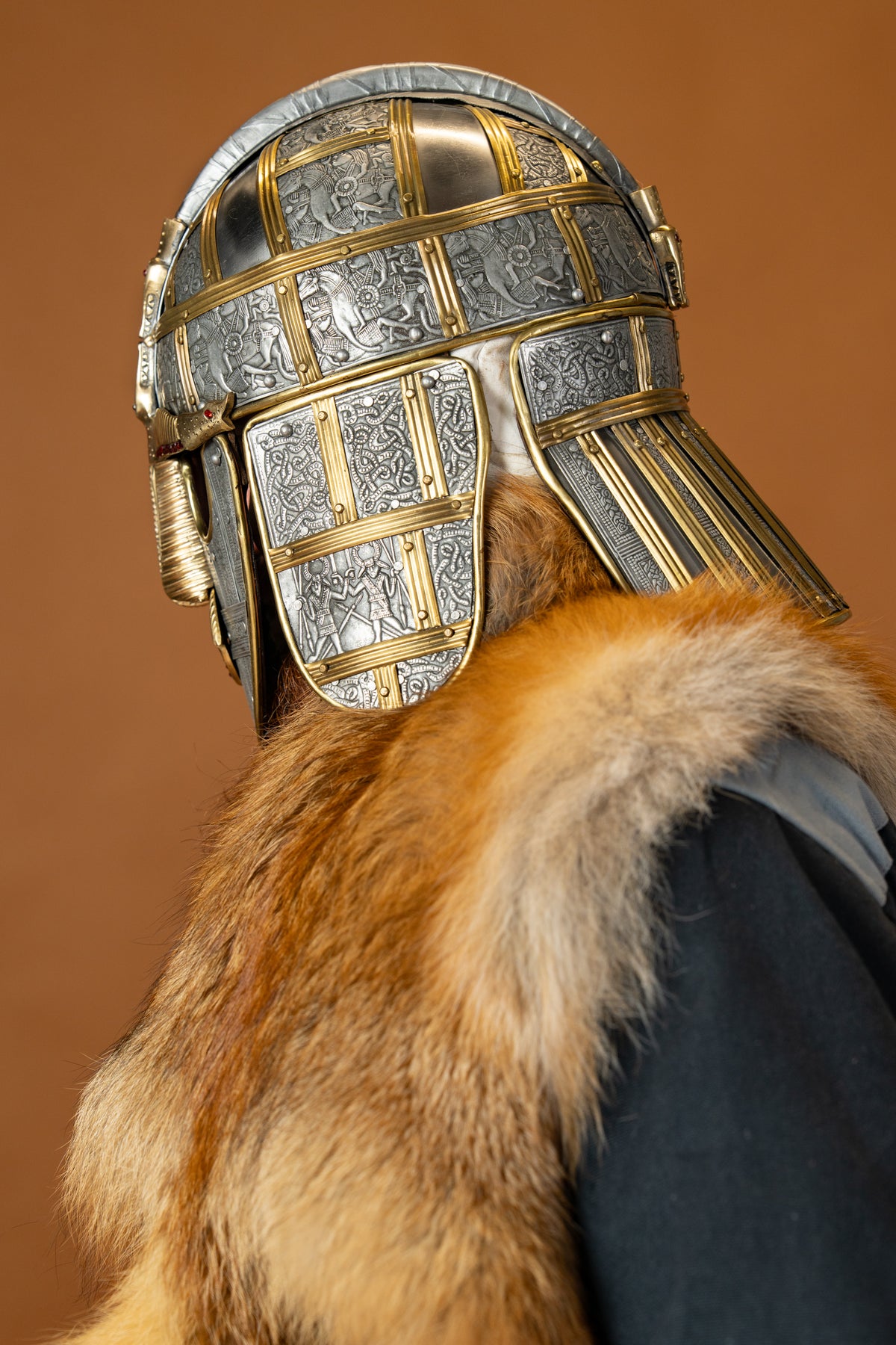 Capacete Sutton Hoo, 1,3 mm