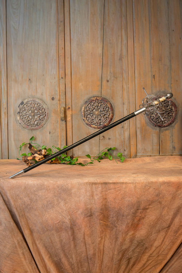 Rapier Dumas with scabbard, semi-sharp