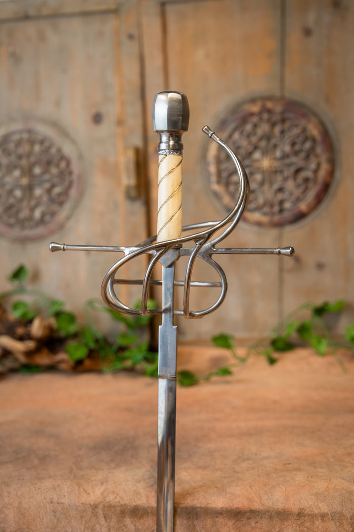 Rapier Dumas with scabbard, semi-sharp