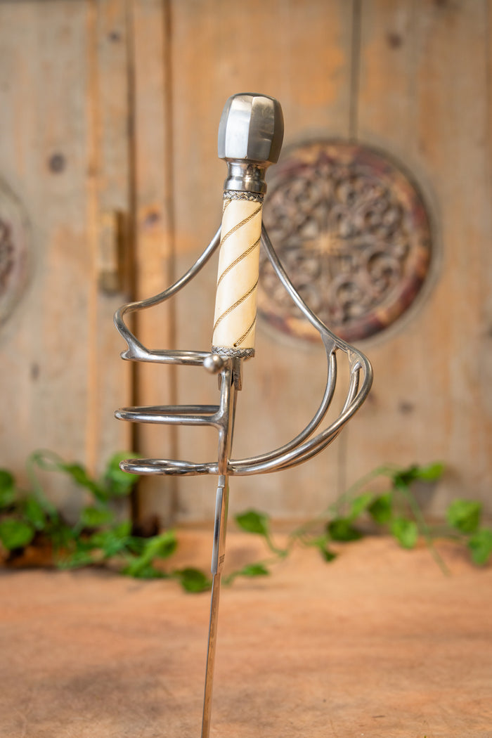 Rapier Dumas with scabbard, semi-sharp