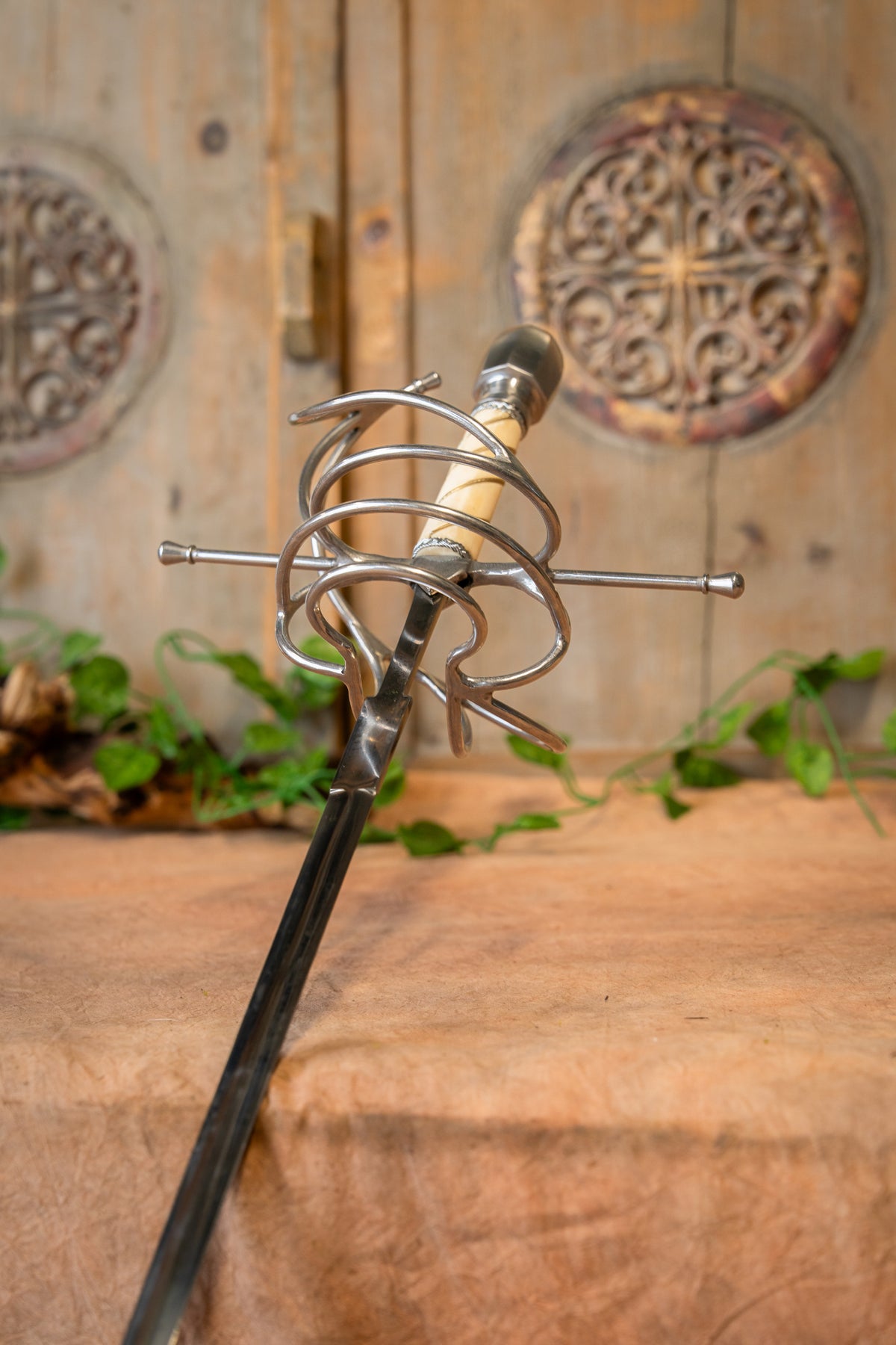 Rapier Dumas with scabbard, semi-sharp