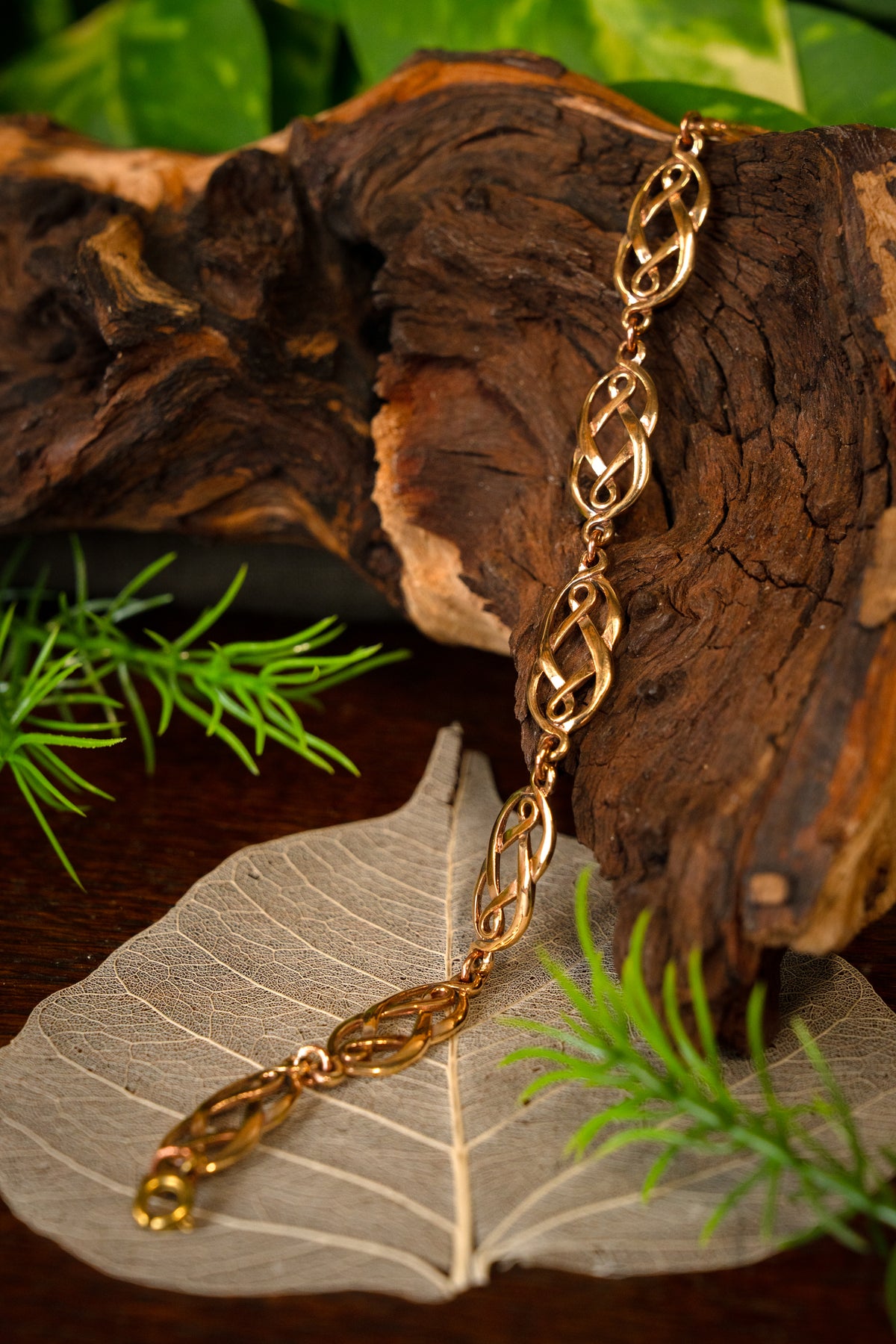 Bracelet celtique noué, bronze