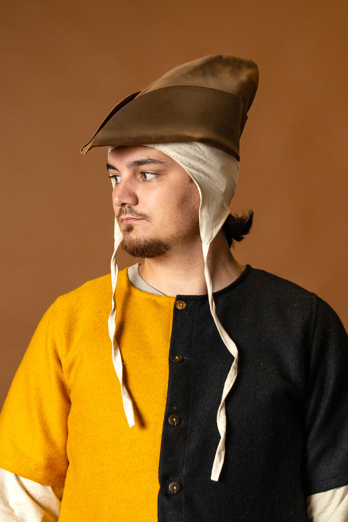 Surcot Aleran, vänster, svart, ullmix