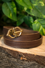 15th century belt Warwick, 151 cm, brown