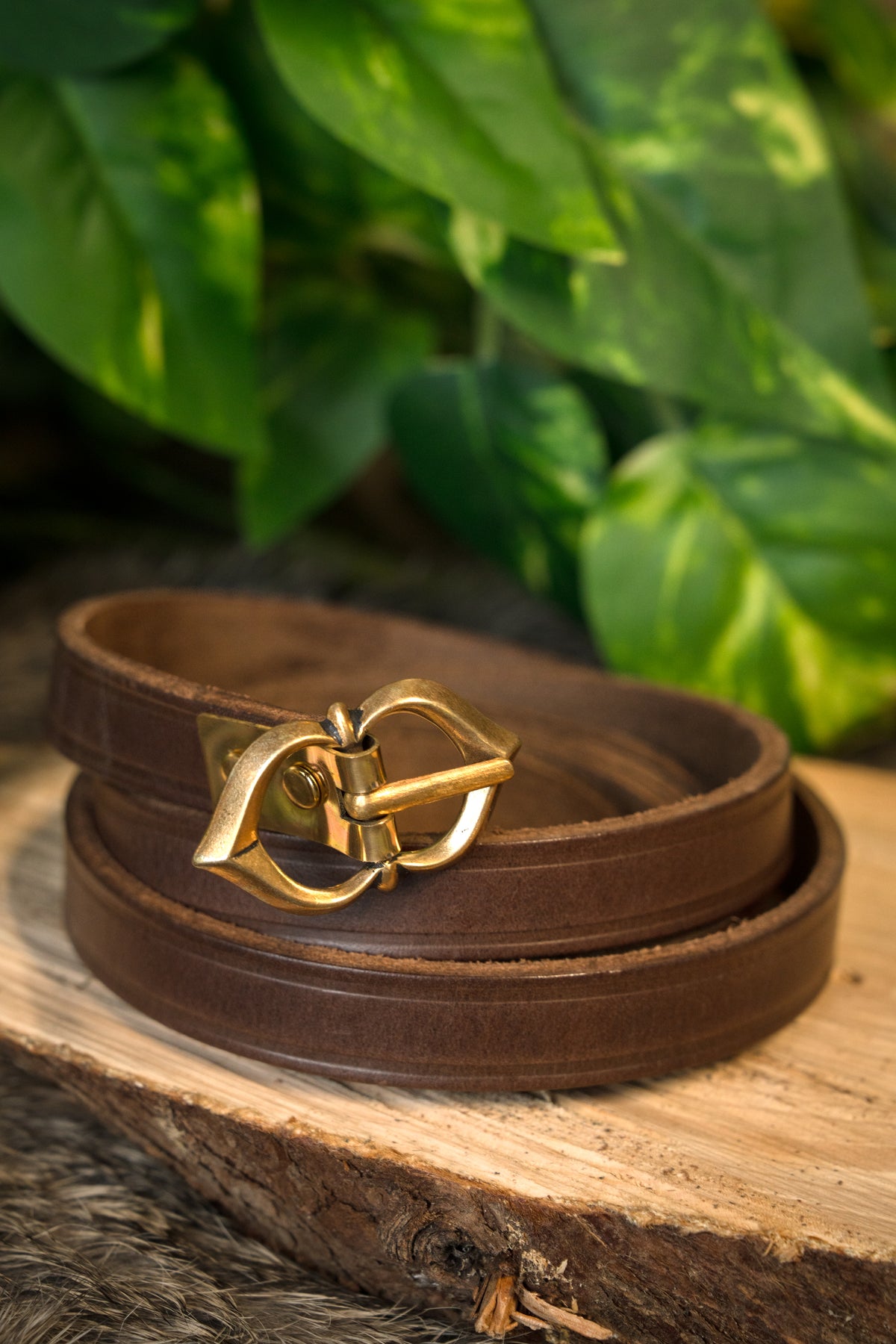 15. årh. bælte Warwick, 151 cm, brun