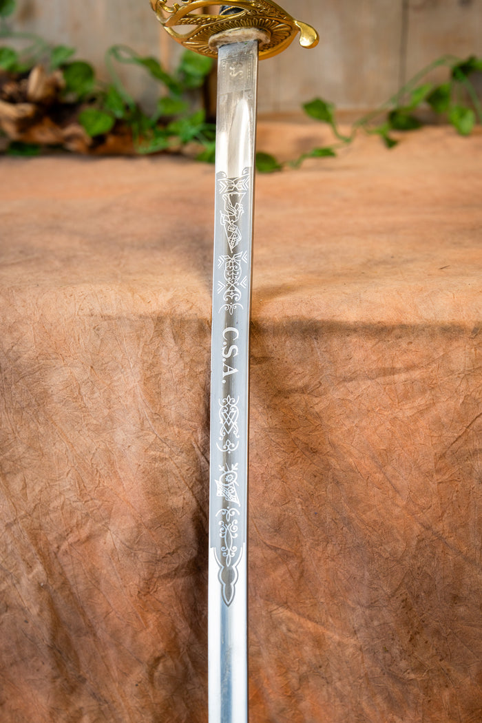 Szabla Konfederacji z wojny secesyjnej, półostra